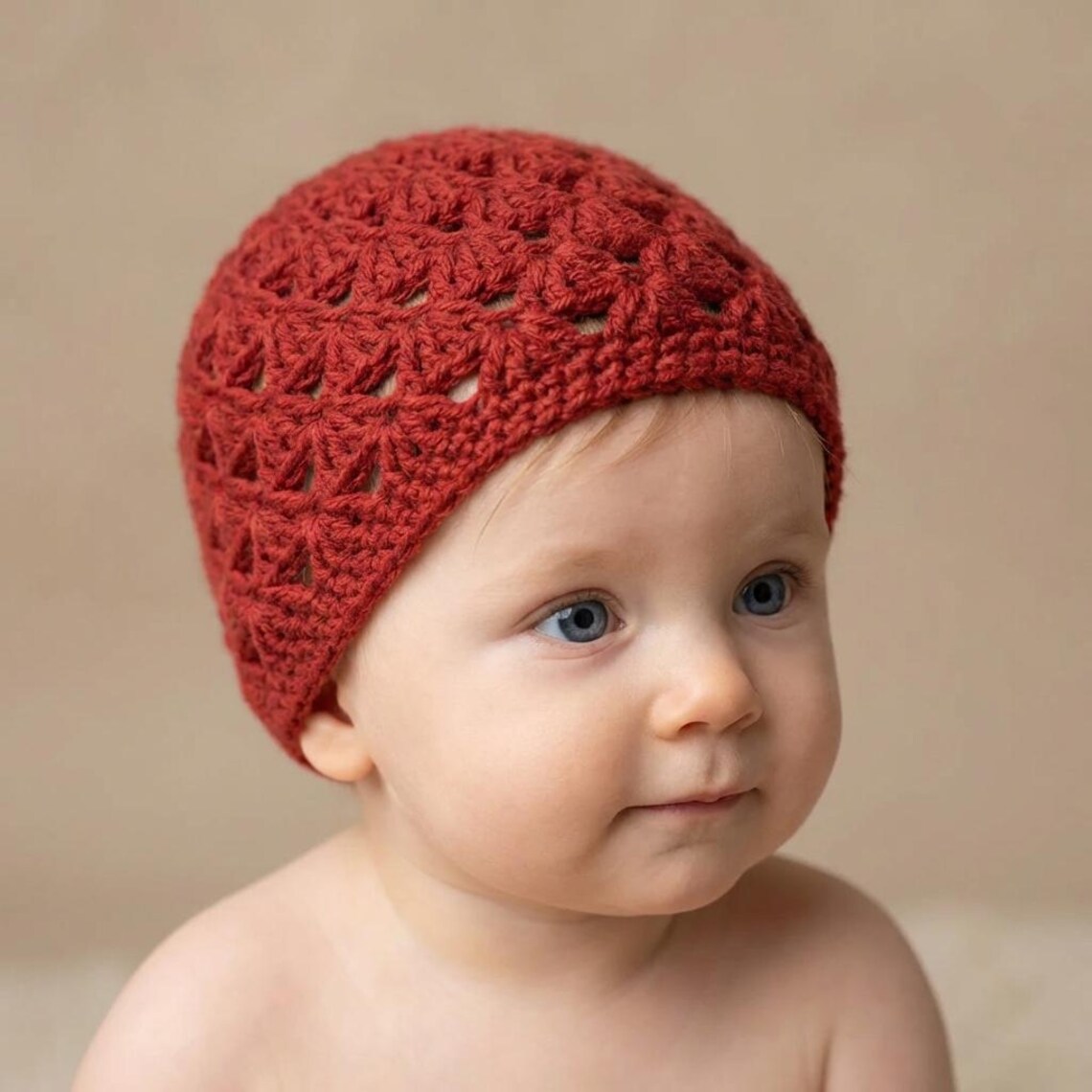 Baby Hat Crochet Pattern - Easy Baby Beanie PDF Pattern - Crochet Baby ...