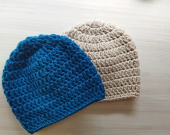 Modello base per cappello all'uncinetto in 9 misure - Modello PDF per berretto all'uncinetto facile - Modello per cappello semplice - Taglie da neonato ad adulto - Modello per cappello per principianti