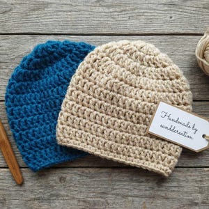 10 Sizes Basic Hat Crochet Pattern - Easy Crochet Beanie PDF Pattern ...