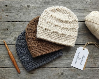 Crochet Baby Hat Pattern - Easy Baby Hat PDF Pattern - 3 Sizes - Crochet Baby Hat - Baby Beanie Crochet Pattern - Instant Download