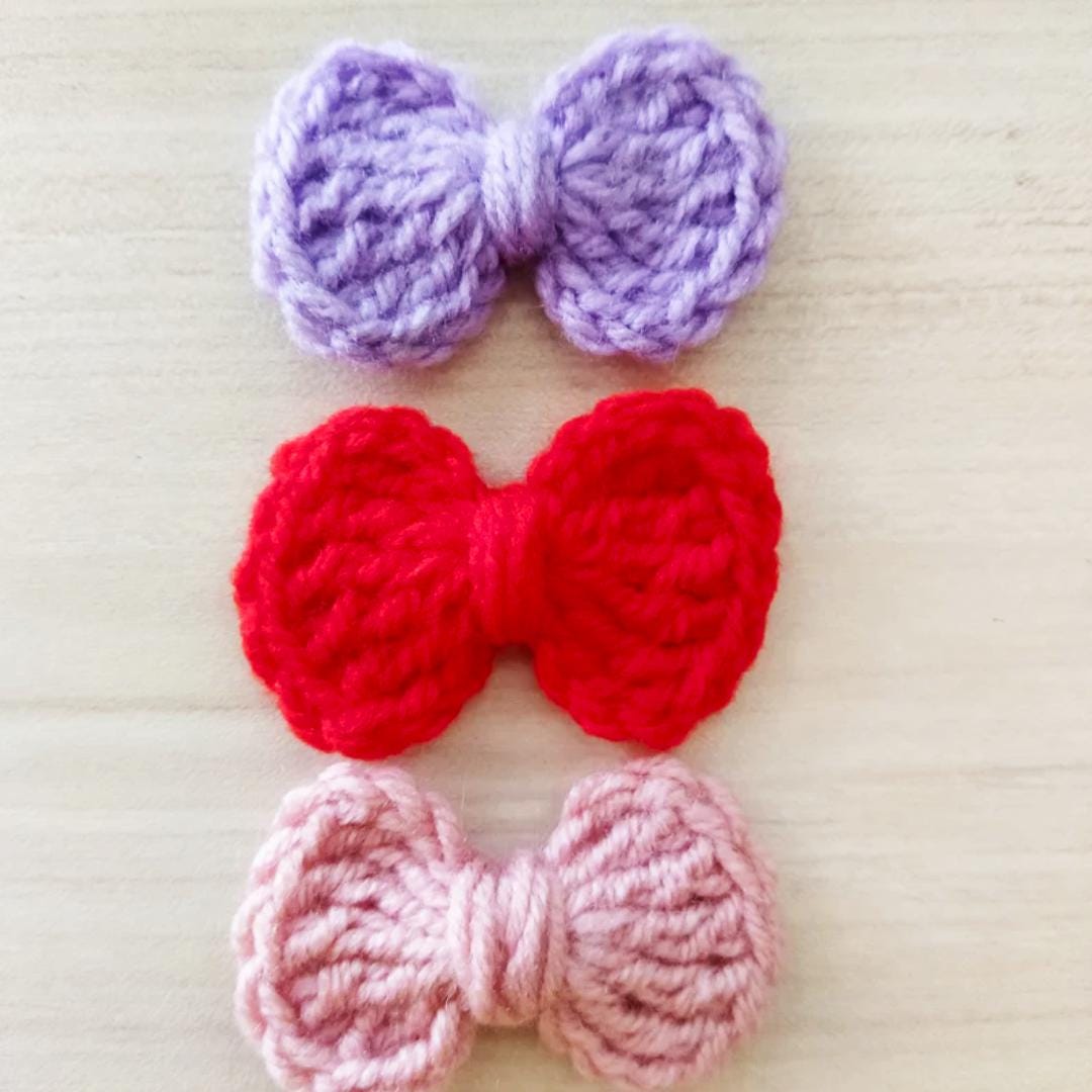 small bow tie crochet pattern