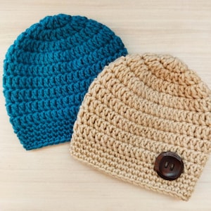 Easy Crochet Baby Hat Pattern: Beginner-Friendly Beanie (PDF Download, Newborn to 12 Months)