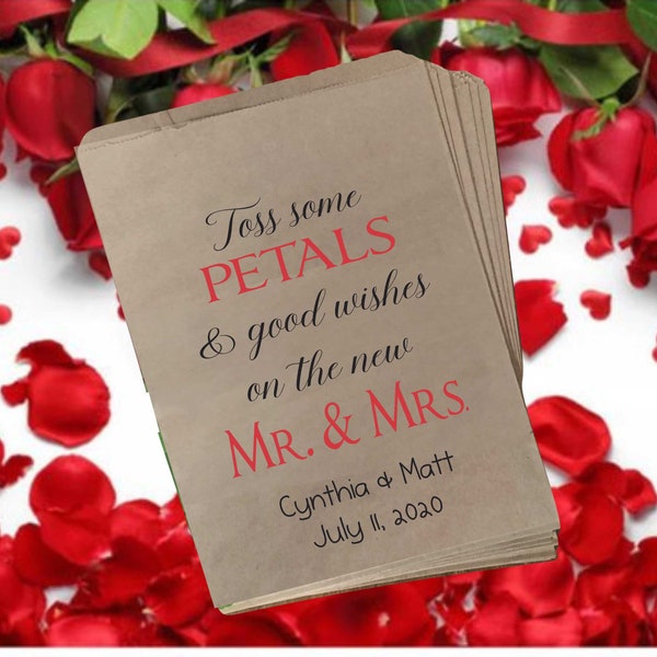 Wedding petal toss bag, Rose petal bags, Petal bag, Toss petals bag, Custom Petal Toss Wedding Bags, Wedding Petal Toss Bags (fgw101)