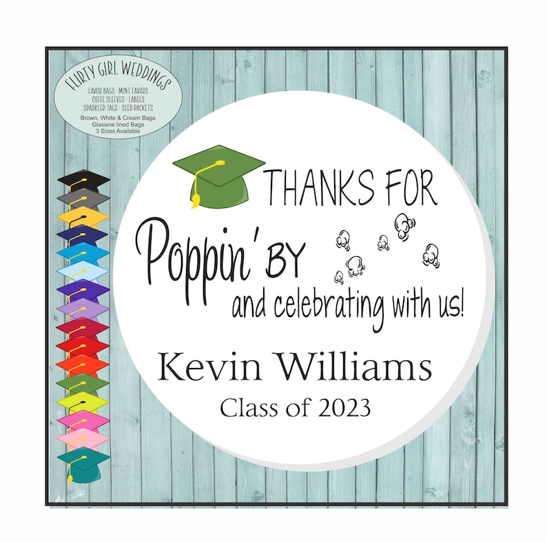 Graduation 2023 Stickers Labels Graduation Party Stickers Etsy