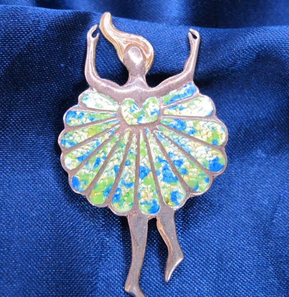 Jeronimo Fuentes Sterling and Enamel Ballerina Dan