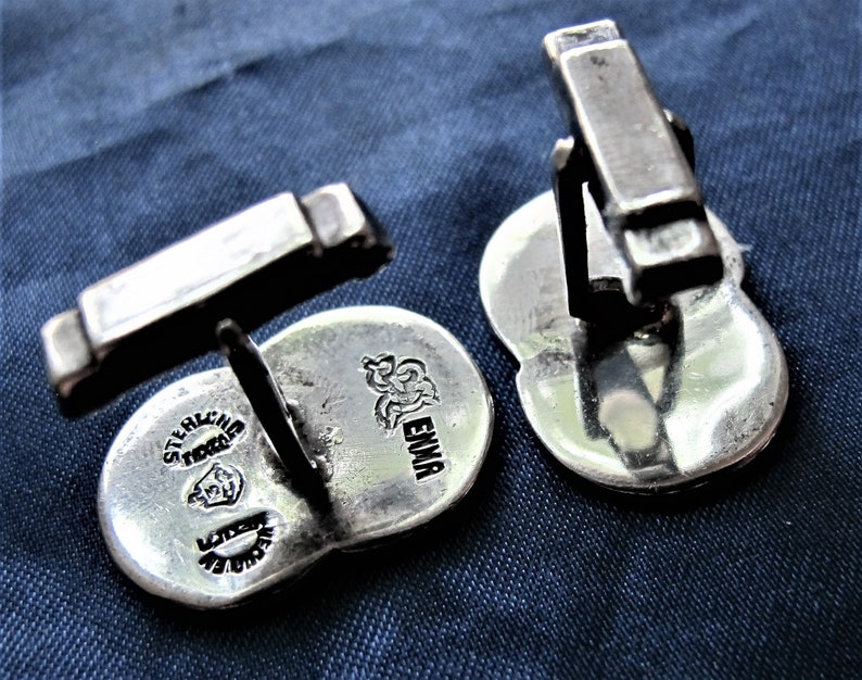 Taxco Francisco Rivera Sterling Cufflinks ~ 16.7 Grams