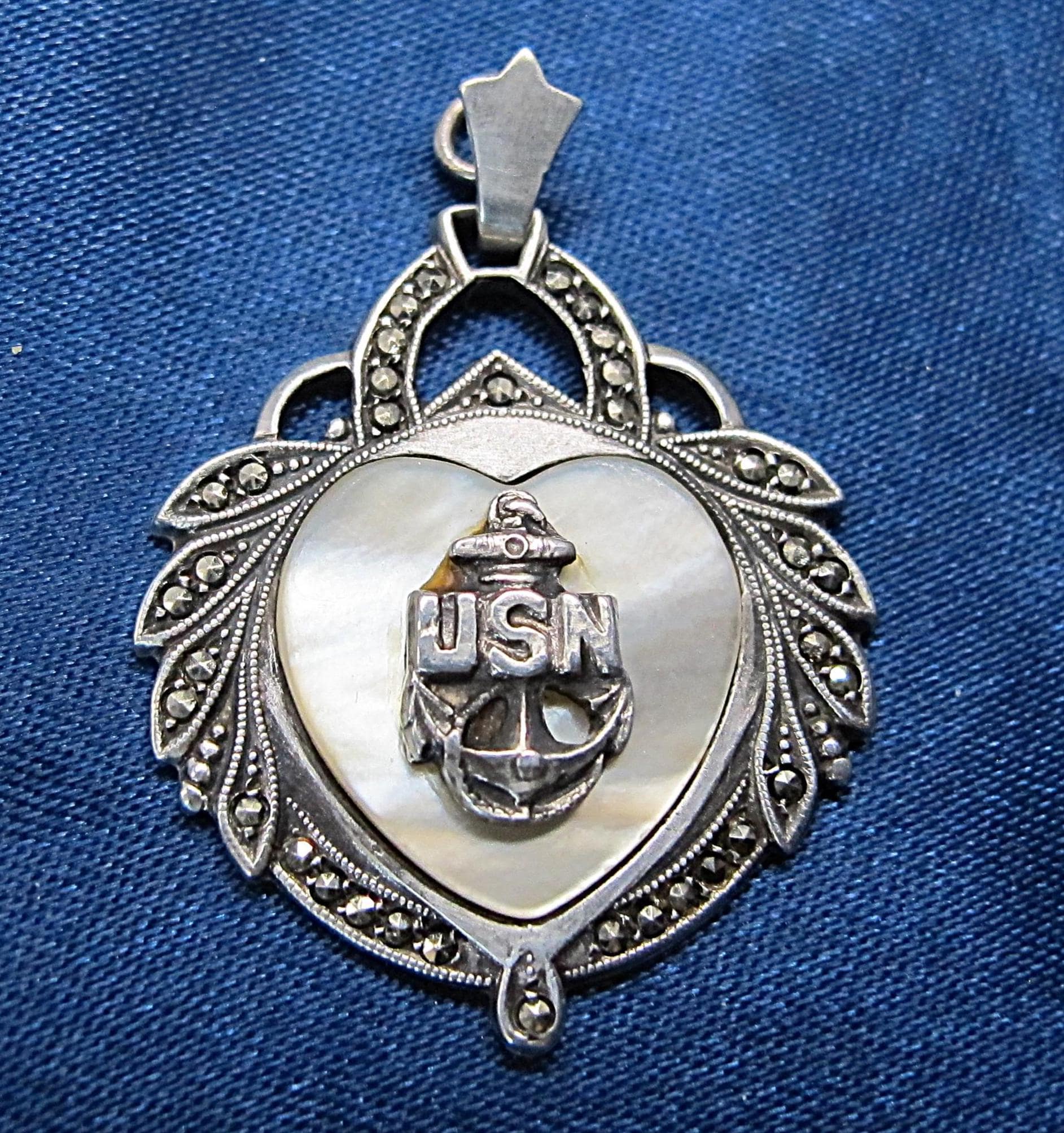 Sweetheart Locket Navy - Etsy