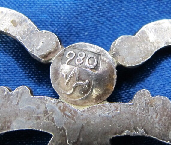 William Spratling Aztec Butterfly Silver 980 Broo… - image 6