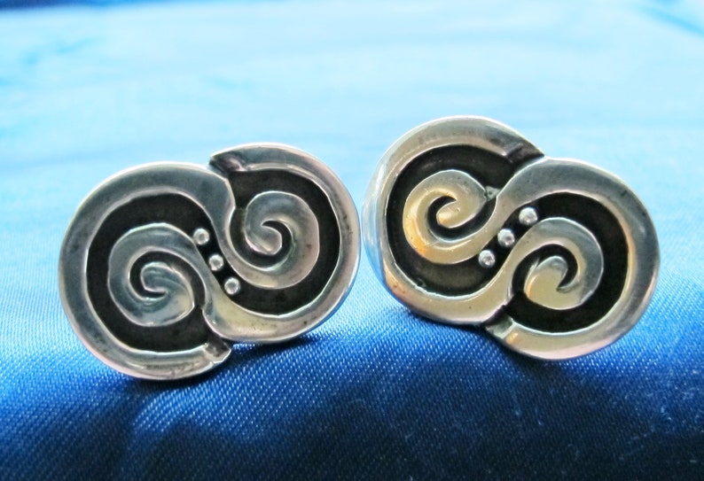 Taxco Francisco Rivera Sterling Cufflinks ~ 16.7 Grams
