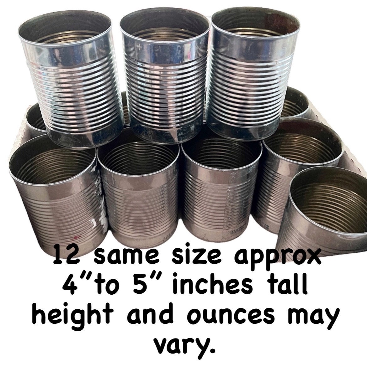 Empty Tin Cans Etsy