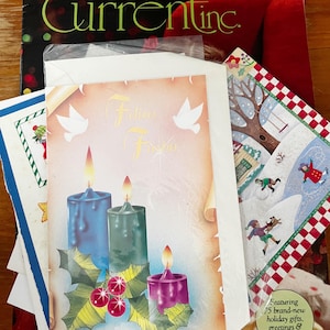 Vintage Holiday Ephemera Lot - Mixed Christmas Paper Pack for Junk Journals, Scrapbooking, Fussy Cuts, Current Inc Catalogs Cards Holiday