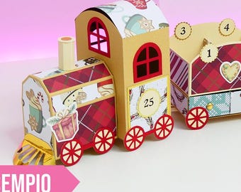 FILE Train Advent Calendar (.Svg .Pdf .Studio)
