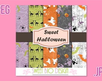 Set of 6 DIGITAL images Sweet Halloween