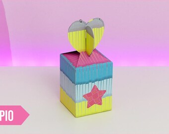FILE cutting Hearts Box Lid (.SVG .Studio .PDF)