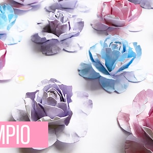 FILE da taglio Fiori di carta (.Svg .Studio .Jpg)