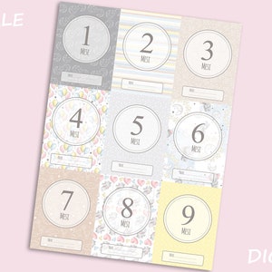 Set mit 18 DIGITALEN Neugeborenenkartenbildern