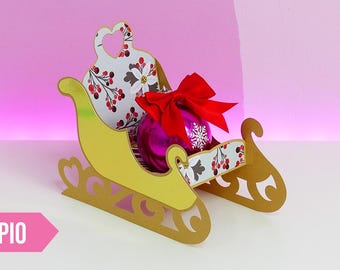 FILE Sled Ball Box (.SVG .Studio .PDF)