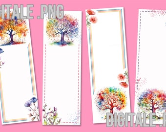 Printable FILE for Tree of Life Theme Bookmark + Clipart