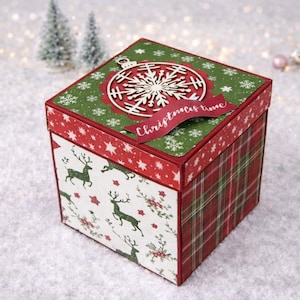 EXPLOSION box with pockets and packages