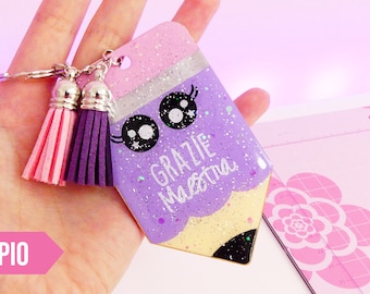 FILE Pencil Keychain Kawaii (SVG Studio PDF)