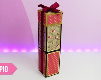 FILE Explosion Box for Bottles 2 sizes (.Svg .Pdf .Studio)
