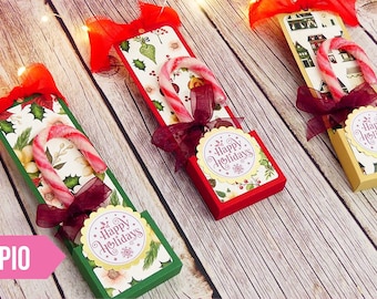 Candy Cane Box Cutting File (.SVG. Studio .PDF)