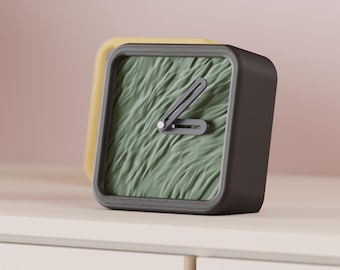Minimalist Desk Clock 3D Printed Modern Clock Custom Color Desk Decor Office Clock Contemporary Home Decor Unique Gift Idea