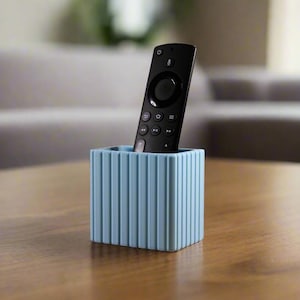 Single Remote Holder - 3D Printed Remote Caddy for TV, Roku, Fire Stick - Modern Minimalist Storage&quot;