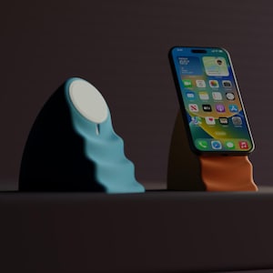 Modern MagSafe iPhone Dock — 3D Printed Stand for Desk or Nightstand