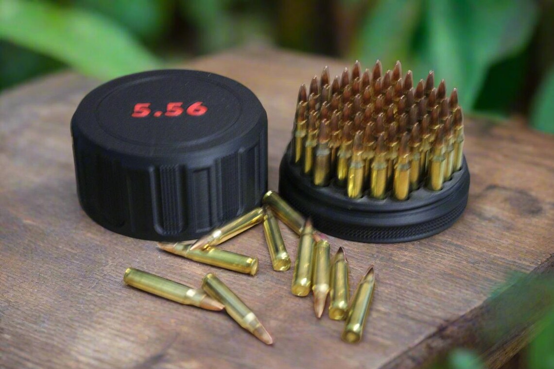 556 223 Ammo Case – 55 Round 556 Ammo Holder, Stackable Rifle Ammo Box ...
