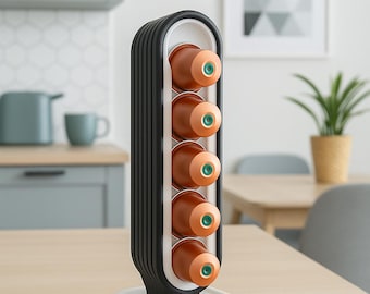 Modern Coffee Pod Holder – Custom Color Organizer for Nespresso Pods – 3D Printed Countertop Storage