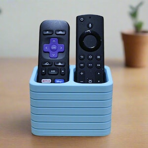 Two Slot Remote Holder – Modern Remote-Control Organizer for Home and Office