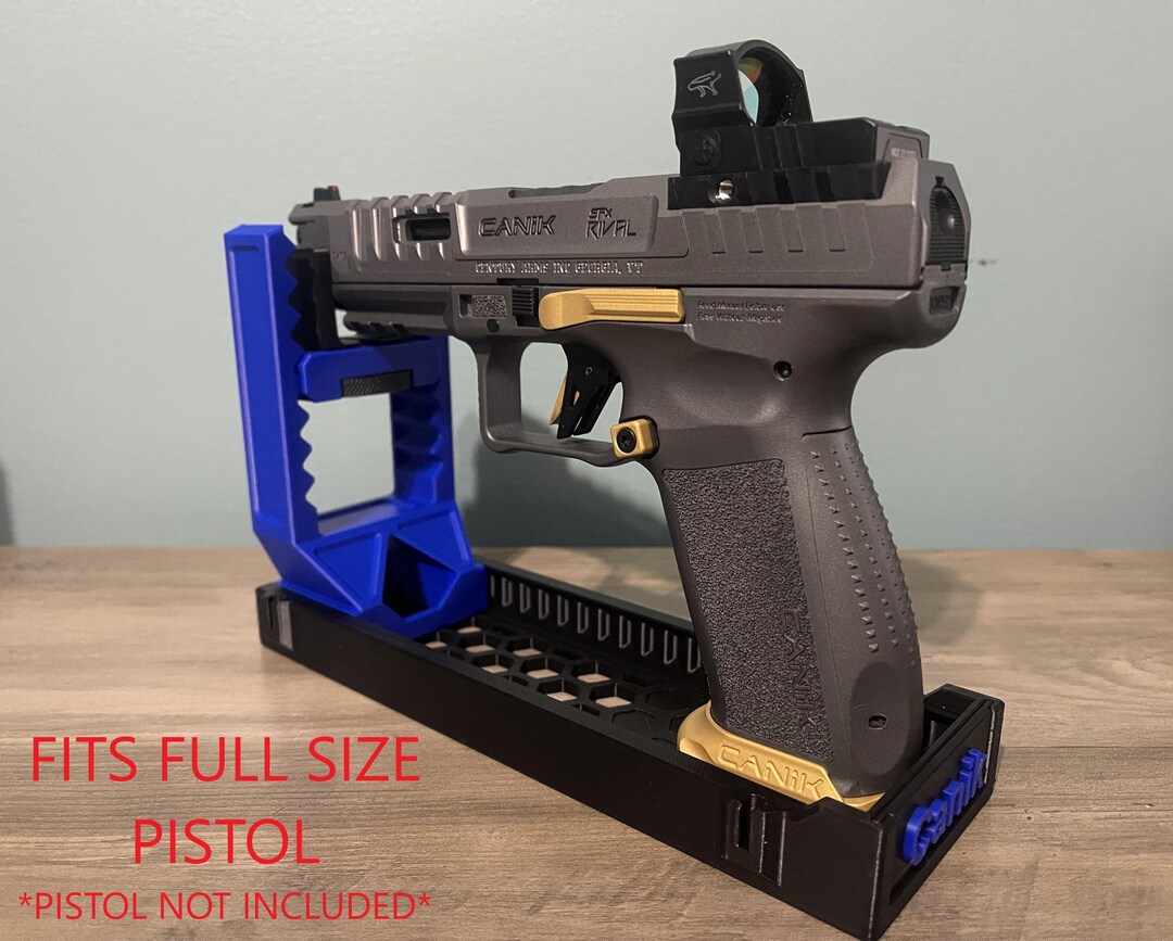 Modular Pistol Rack – Customizable 3d-printed Handgun Storage Display ...