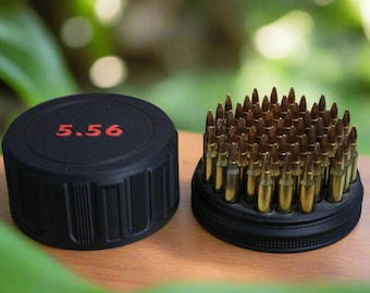 556 223 Ammo Case – 55 Round 556 Ammo Holder, Stackable Rifle Ammo Box, Compact Range Storage, AR Ammo Organizer