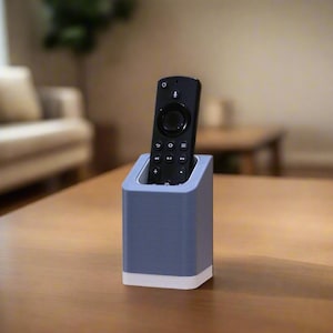 Customizable Single Slot Remote Holder - 3D Printed TV Remote Caddy - Modern Minimalist Storage