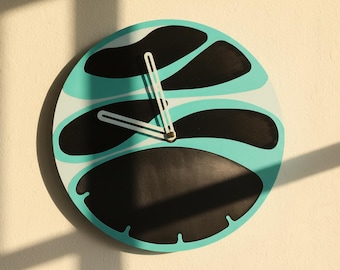 Modern Geometric 3D-Printed Wall Clock • Custom Color Options • Minimalist Home Decor