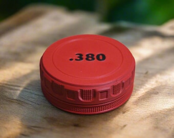 380 ACP Ammo Case – 55 Round 380 Ammo Holder, Stackable Ammo Box, Compact Pistol Ammo Storage, Range Organizer, Concealed Carry Gear