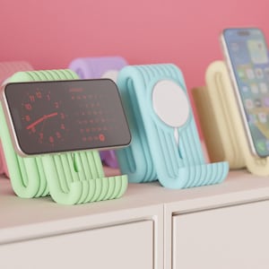Sleek iPhone MagSafe Charging Dock – 3D‑Printed Minimalist Stand