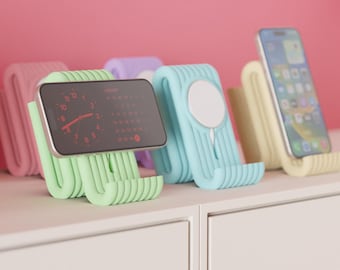 MagSafe Charging Stand – 3D Printed iPhone MagSafe Dock, Minimalist Charging Station, Desk & Nightstand Phone Holder