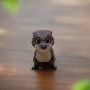 3D‑Printed Articulated Otter • Flexible Fidget Toy • Desk Pet • PLA Otter Figurine