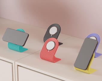 MagSafe StandBy Dock – 3D Printed iPhone Charging Stand for iPhone 12–16, Vertical & Horizontal MagSafe Charger Holder