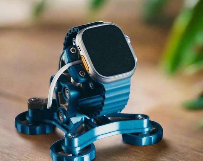 Industrial Galaxy Watch Stand – 3D Printed Samsung Watch Charger Holder, Modern Smartwatch Display Dock for Desk or Nightstand