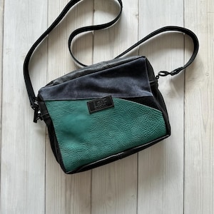 Original One Off Cross Body Bag, Upcycled Leather Purse Bag