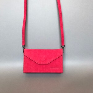 Vegan Leather Purse, Small Red Purse, Red Clutch Bag, Shoulder Bag, Messenger Bag, Minimalist Handbag, Elegant Clutch, Gift For Her