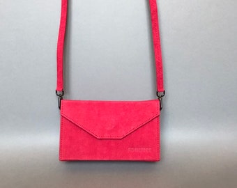Vegan Leather Purse, Small Red Purse, Red Clutch Bag, Shoulder Bag, Messenger Bag, Minimalist Handbag, Elegant Clutch, Gift For Her