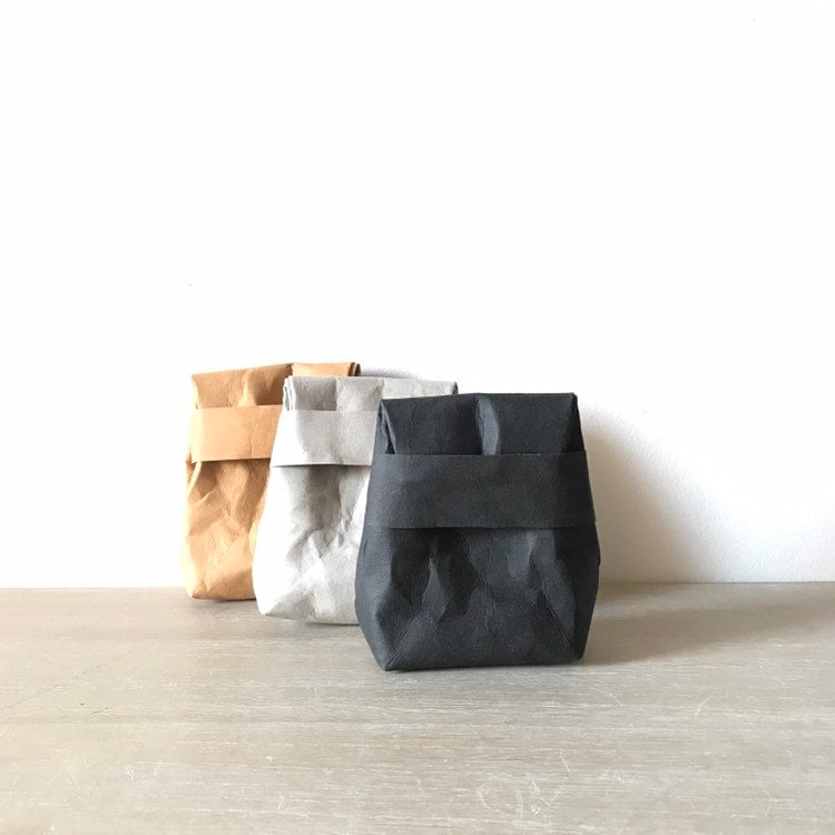 Set Of 3 Snack Bags, Washable Paper Bags, Reusable Snack Bags, Zero Waste Set, Kids Snack Bags, Leak Proof Bags, Lunch Bags, Eco Bags