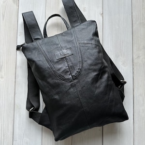 Leren rugzak, damesrugzak, gerecyclede rugzak, mini leren rugzak, rugzakrugzak, designerrugzak,