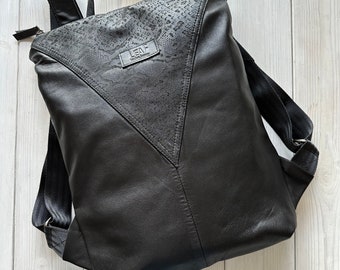 Handcrafted Unisex Leather Backpack - Stylish and Functional Travel Companion