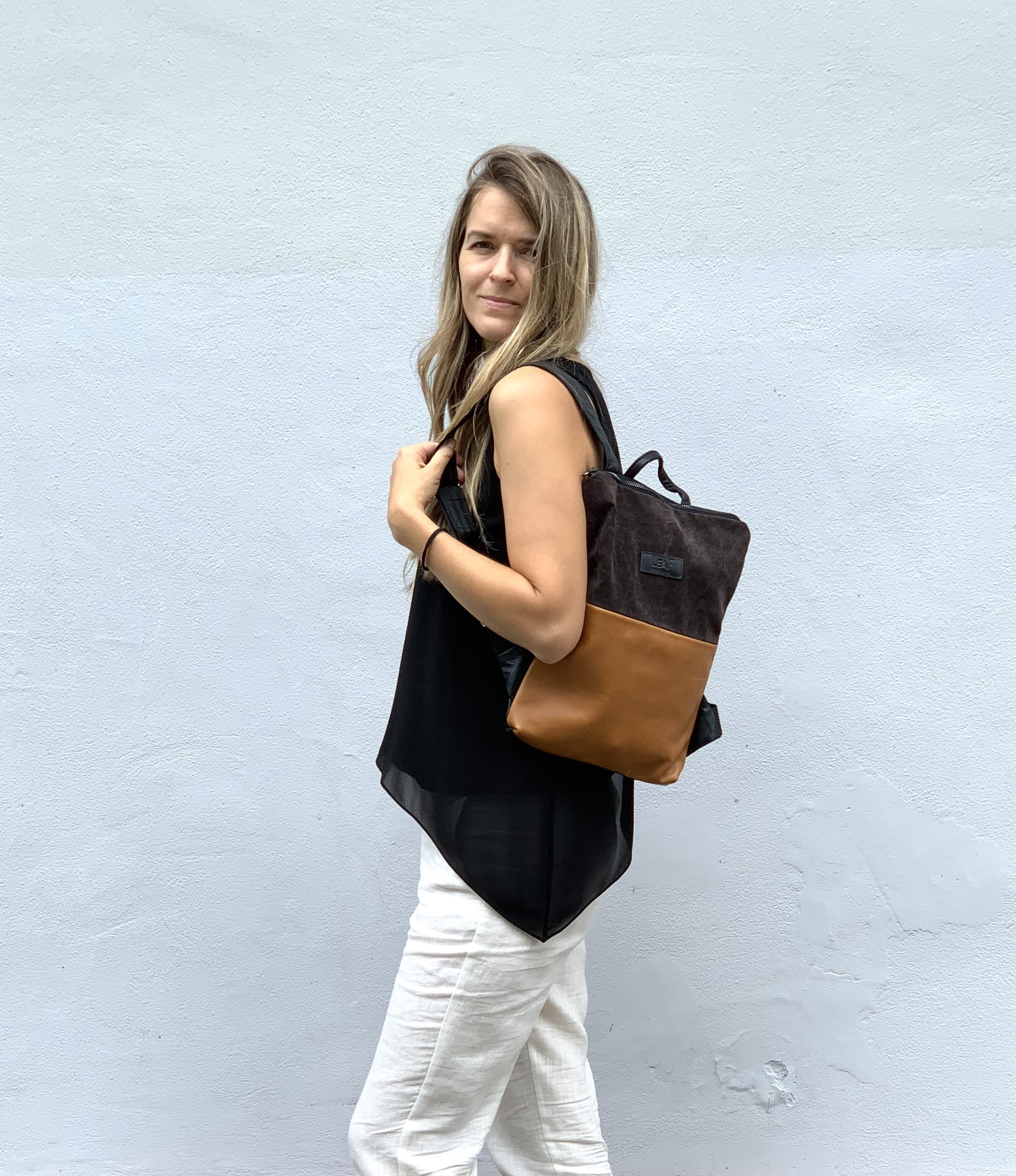 Upcycle Backpack Upcycled Backpack, Recycled Backpack, Jacket Backpack, Leather Backpack ...
