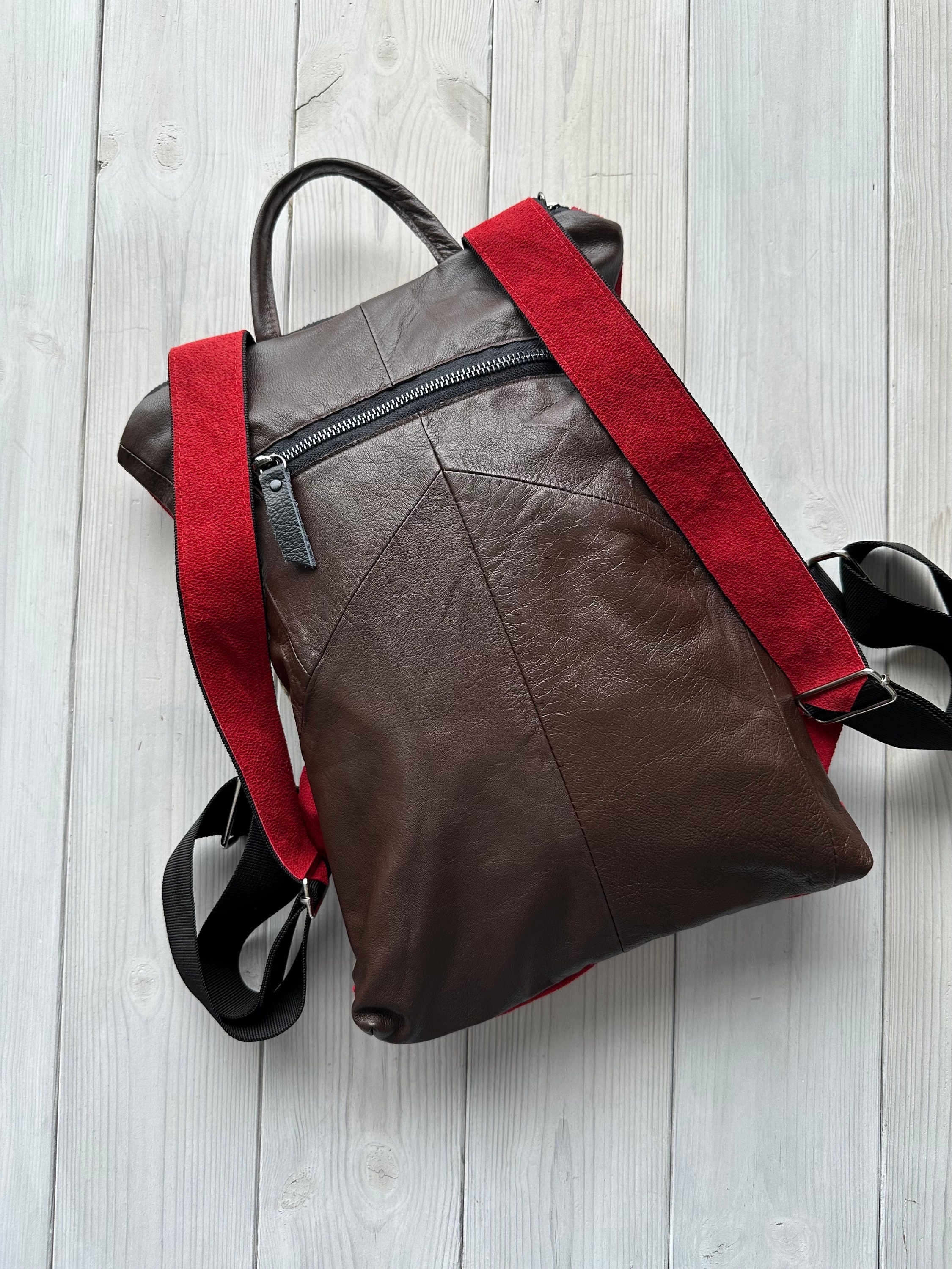Upcycle Backpack Upcycled Backpack, Recycled Leather Bag, Travel Bag, Steampunk Backpack ...